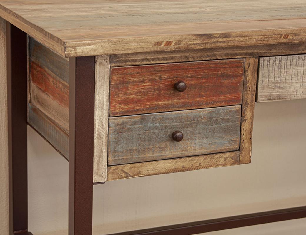 Desert Lodge 5 Drawer Desk
