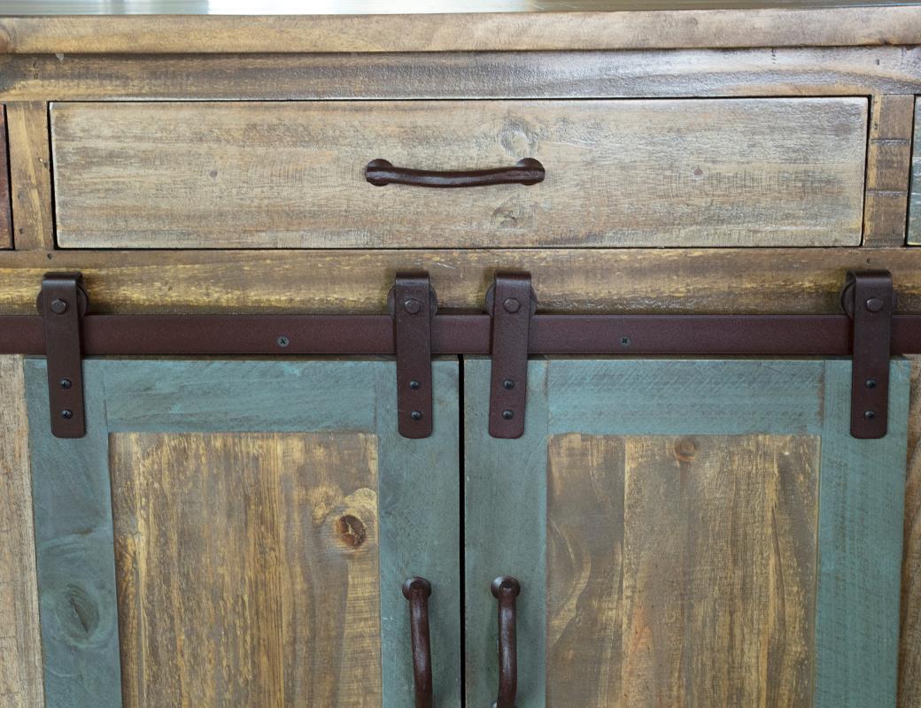 Desert Lodge Sliding Kitchen Island