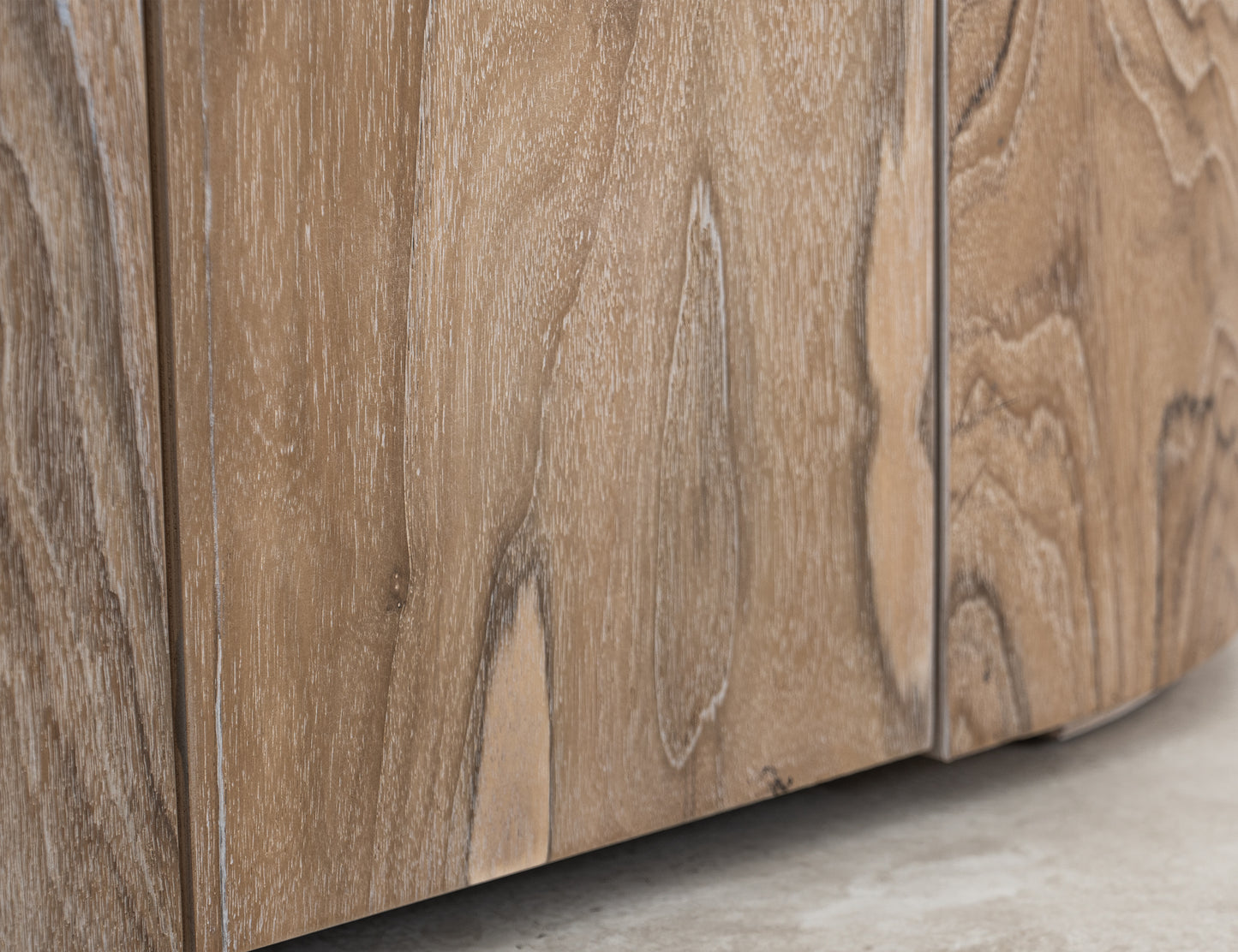 Burma White 4 Door Console