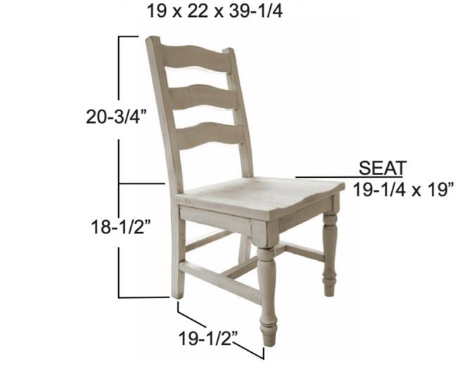 Rock Valley Solid Wood Ladderback Chair