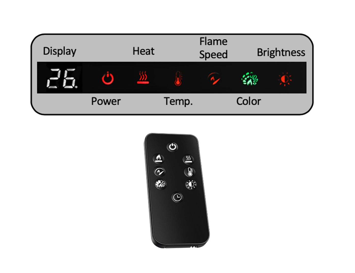 Plateau 70" Fireplace and TV Stand