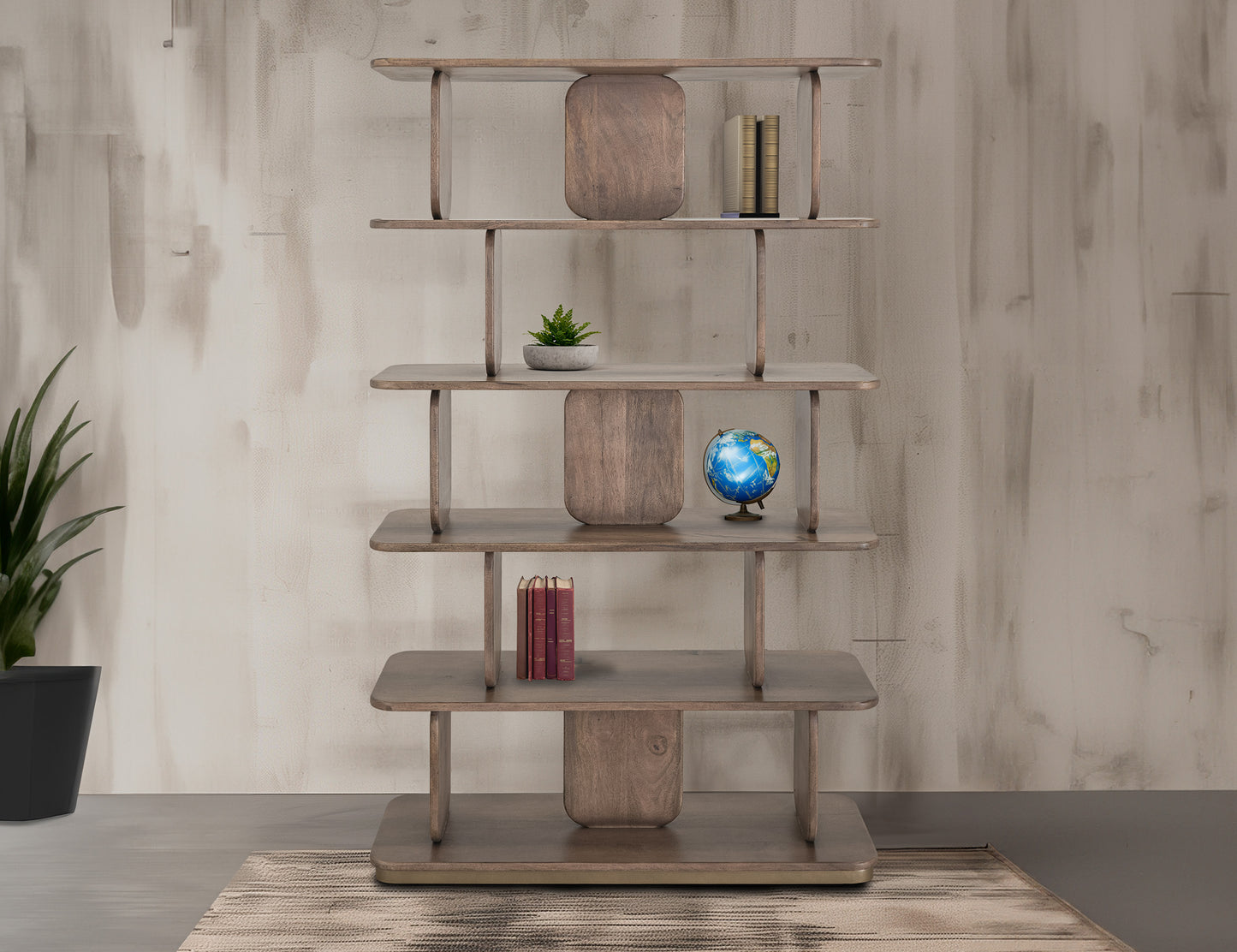 Plateau 5 Shelves Bookcase