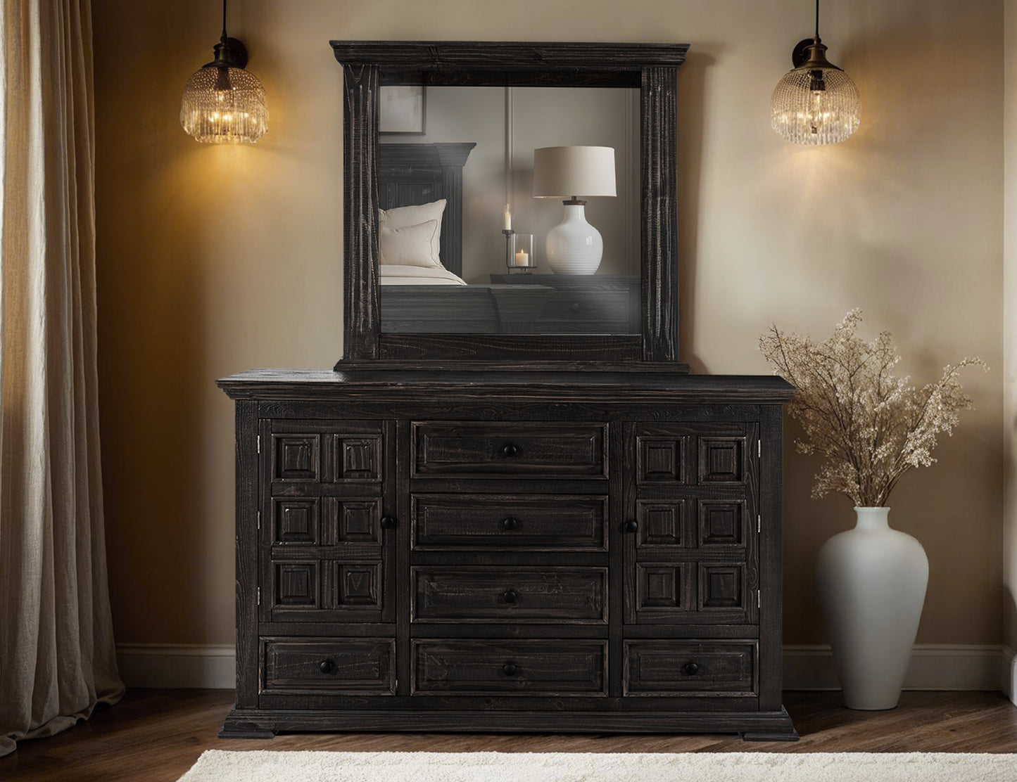 Terra Dark Dresser w/ Mirror