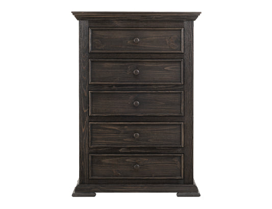 Terra Dark Five Drawer Chest