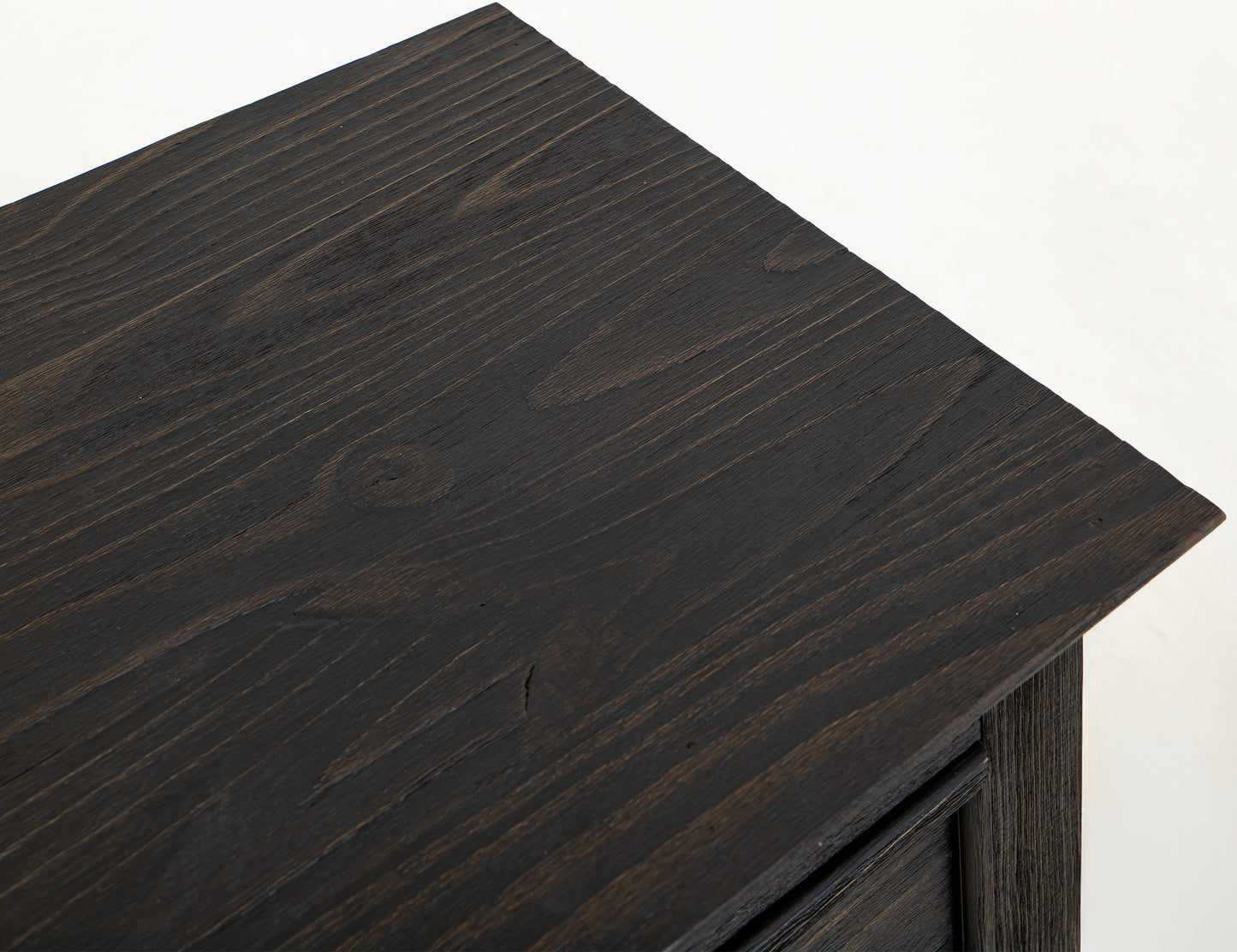 Terra Dark Three Drawer Nightstand