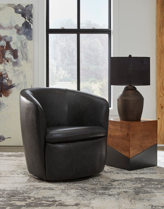Cistern Midnight Accent Swivel Chair