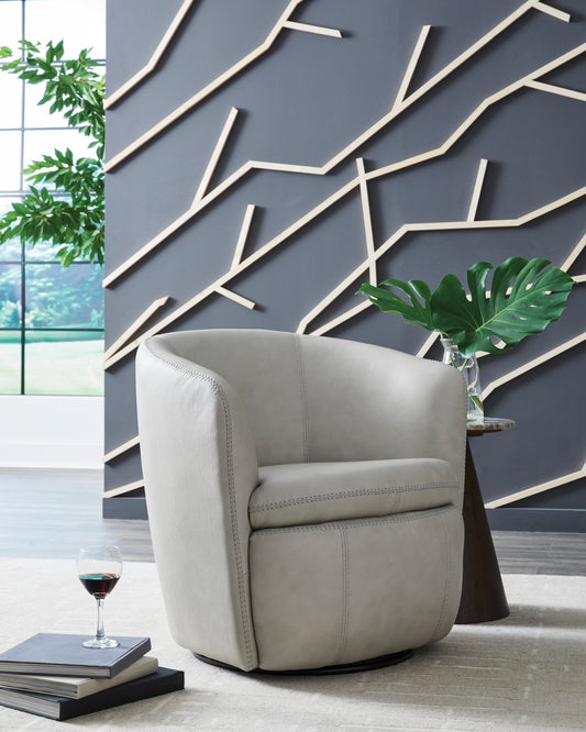 Cistern Bone Accent Swivel Chair