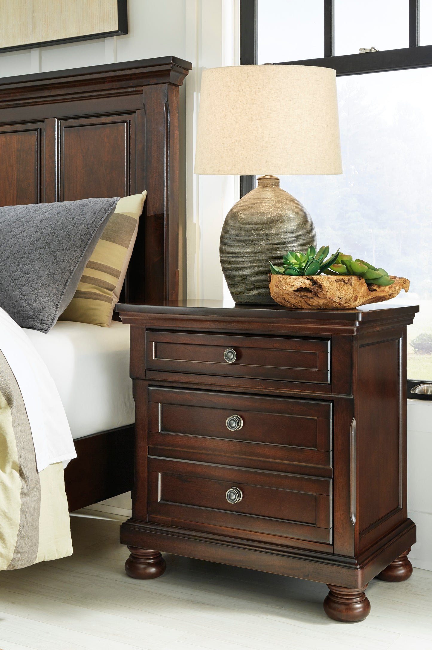 Keeper Two Drawer Night Stand